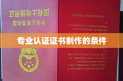 崖州专业认证证书制作的条件