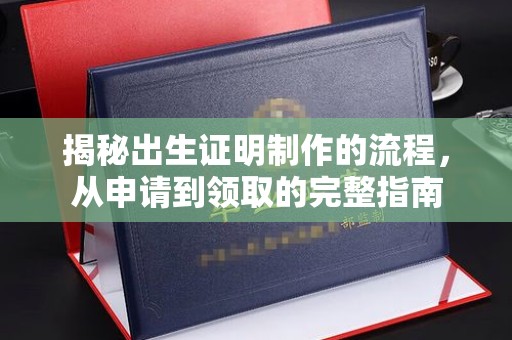 崖州揭秘出生证明制作的流程，从申请到领取的完整指南