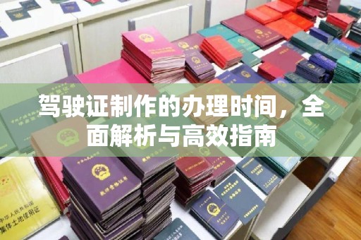 崖州驾驶证制作的办理时间，全面解析与高效指南